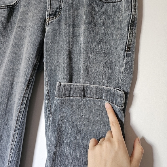 Y2k Young connection gray tone mid to low rise slim jeans Size 40 - Picture 3 of 6